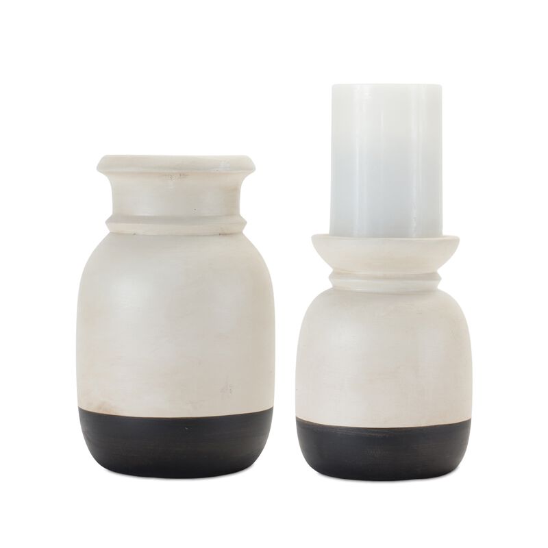 Set of 2 Candle Holders for Elegant Home D&eacute;cor and Ambient Lighting