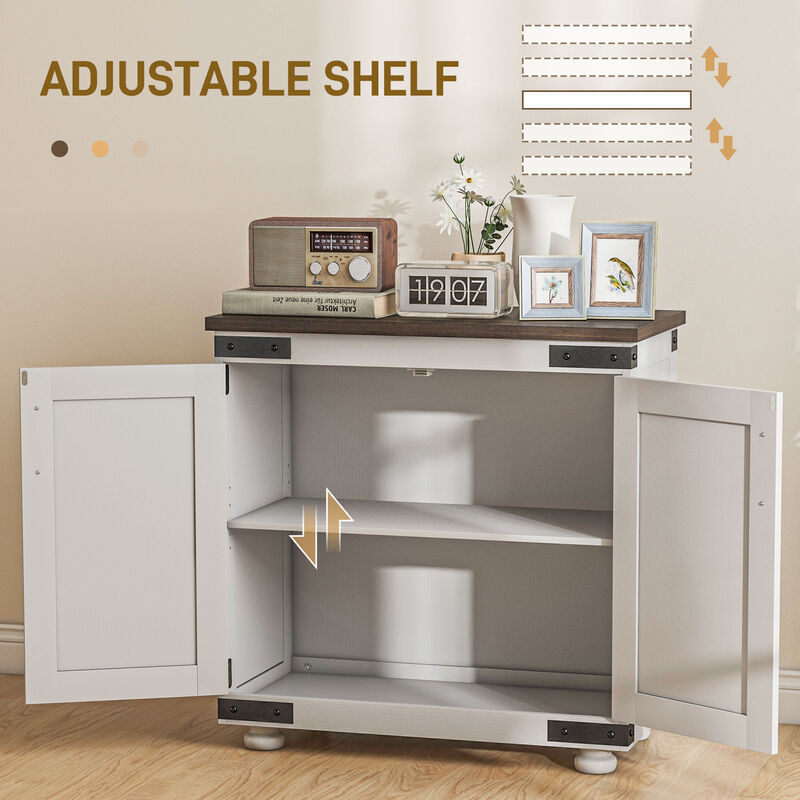 Vixlox  Farmhouse Sideboard Buffet Cabinet image number 3