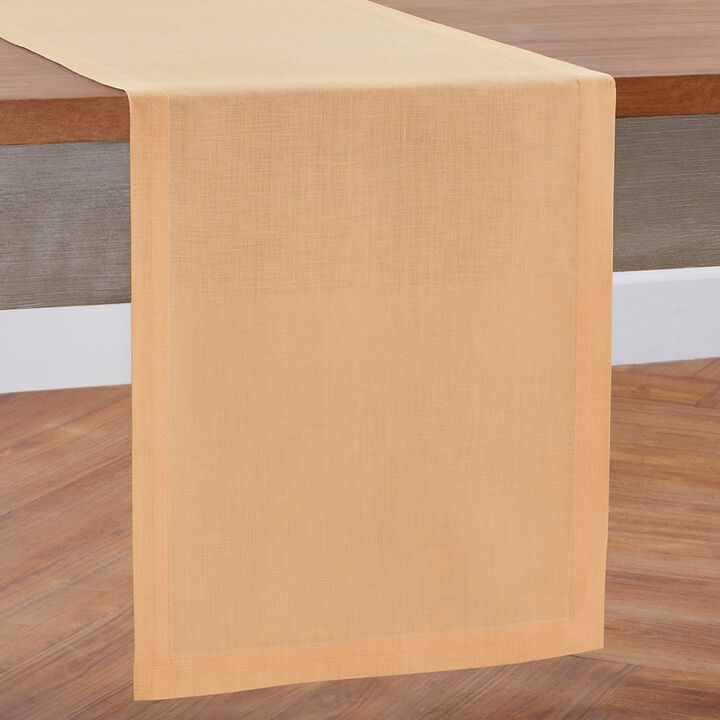 Solino Home 100% Pure Linen Table Runner - Fete