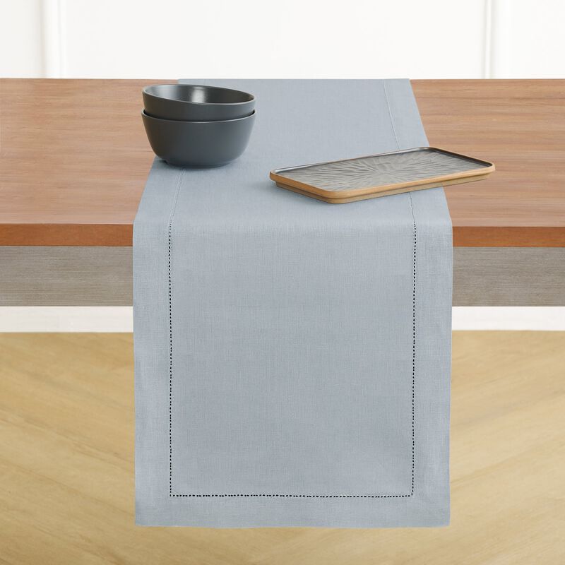 Christmas Linen Table Runner - Classic Hemstitch, Solino Home