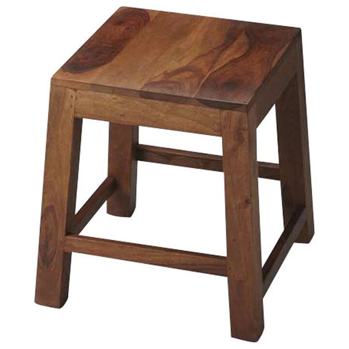 Butler Specialty Hewett Solid Wood 16.5W Stool, Light Brown