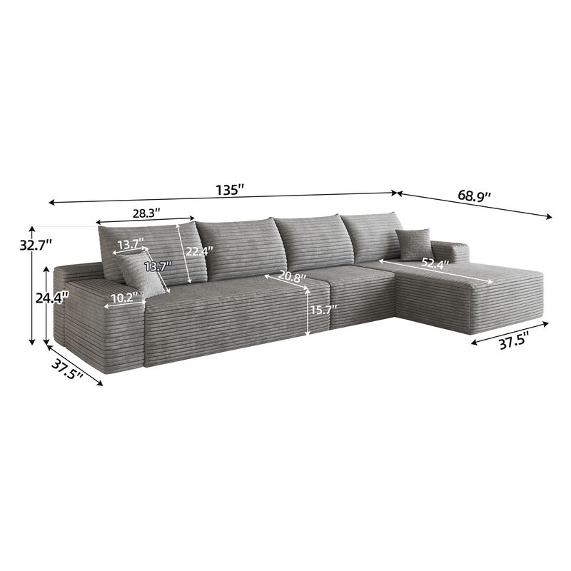 Perdre  L-Shape Modular Sofa image number 5