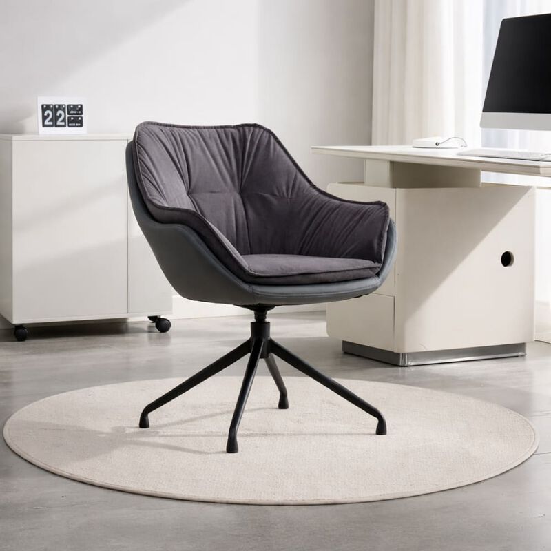 GOODSILO Ergonomic High Back Faux Leather Office Chair with Adjustable Height, 360&deg; Swivel and Soft Padding for All-Day Comfort image number 2