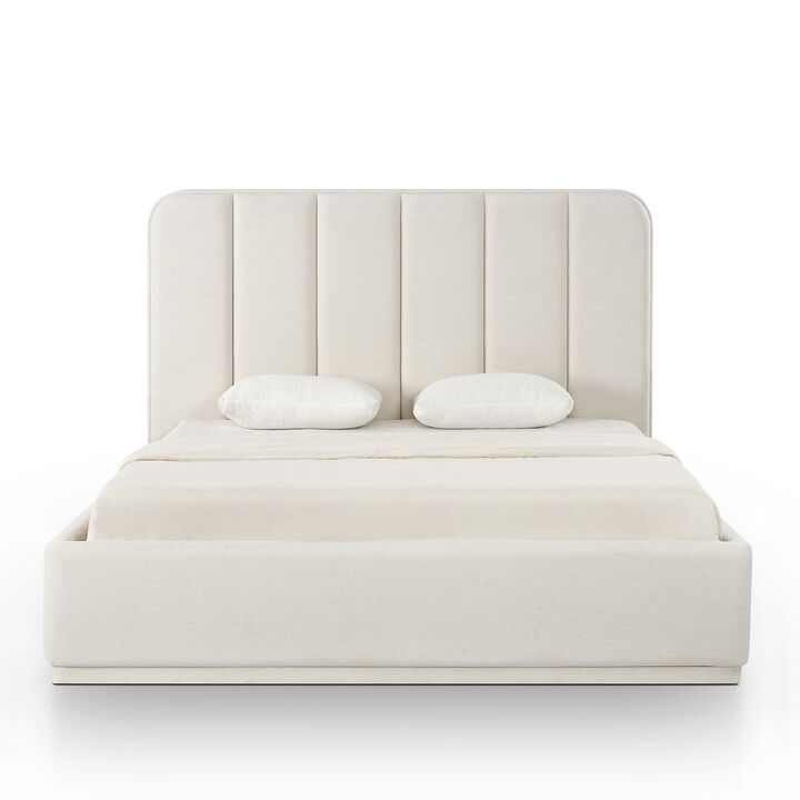 Parker Cream Chenille King Bed