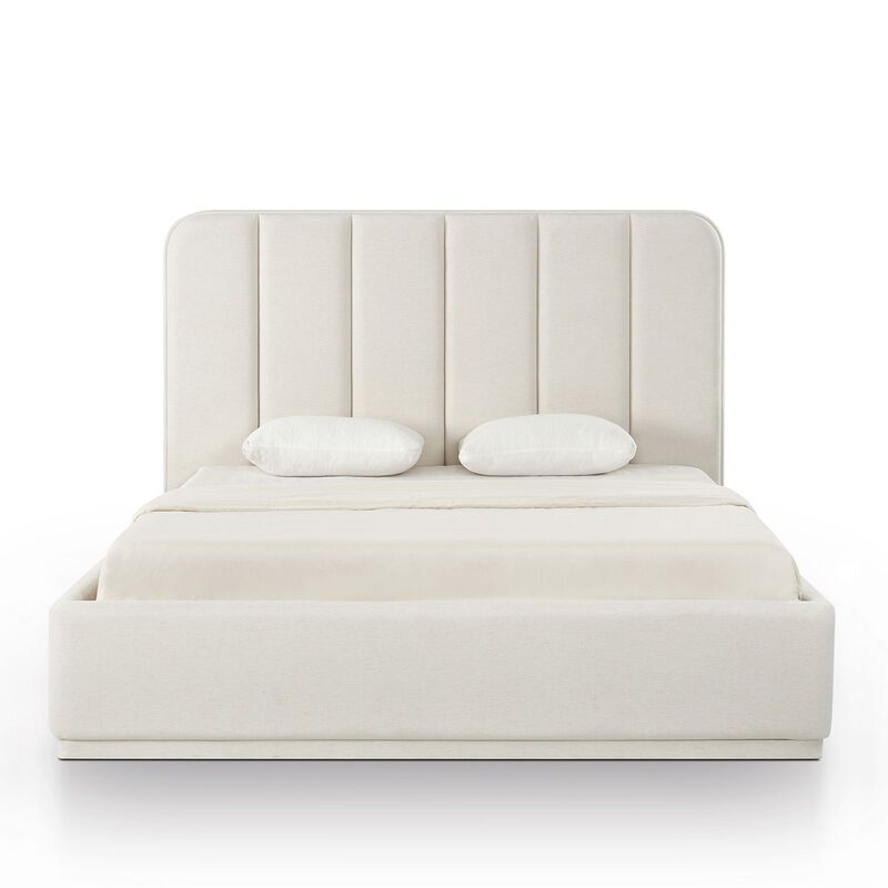 Parker Cream Chenille King Bed image number 0