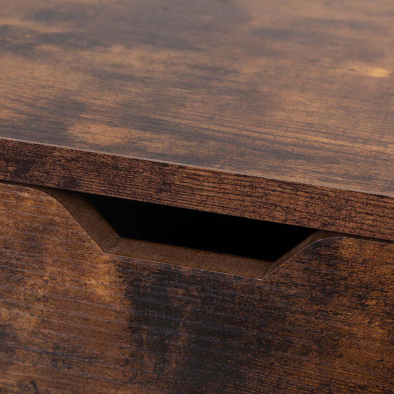 Streamdale 2-Drawer Nightstand in Rustic Brown