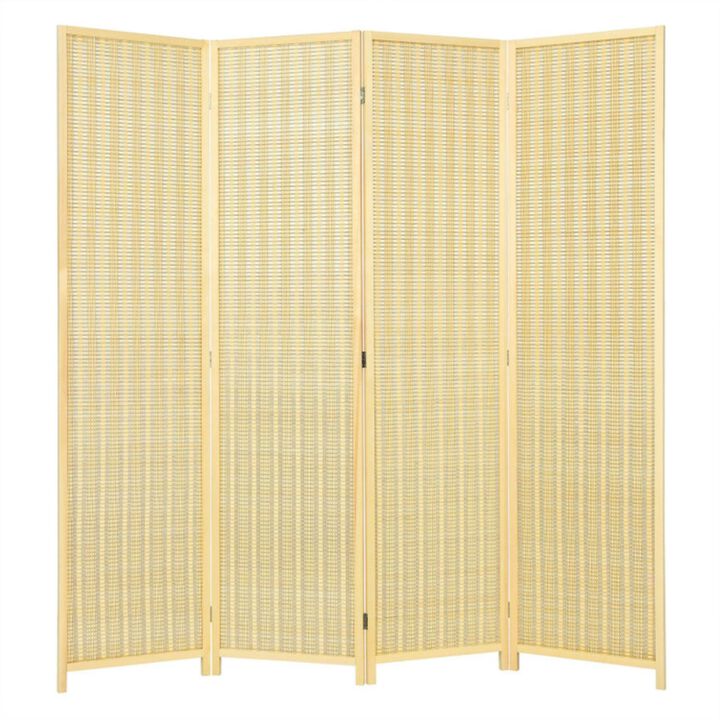 Hivvago 6 ft 4 Panel Portable Folding Room Divider Screen