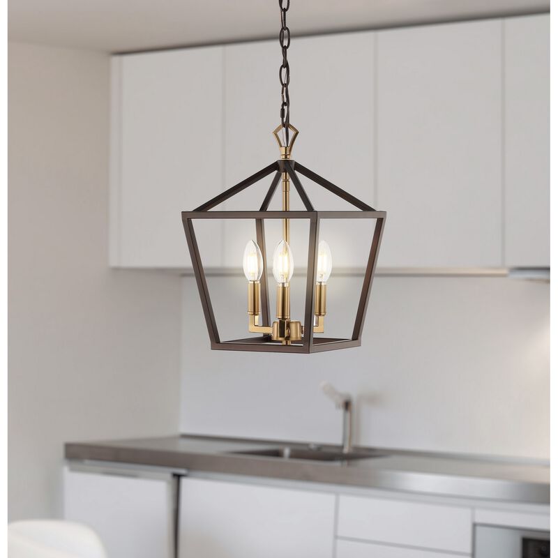 Ojai Iron Classic Modern Lantern LED Pendant