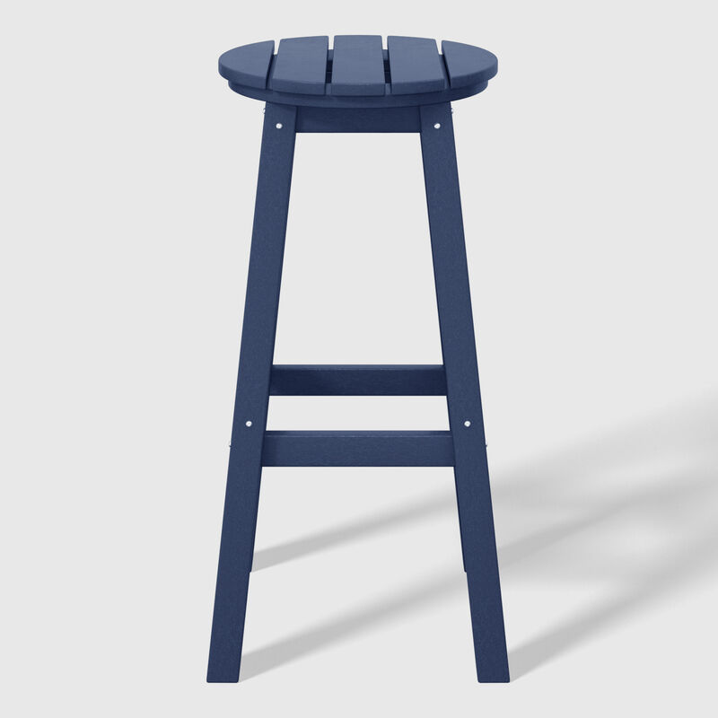 WestinTrends 29" HDPE Outdoor Patio Round Bar Stool image number 3