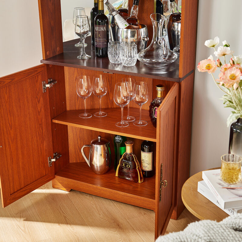 Fibner Wine RackDisplay Cabinet image number 8