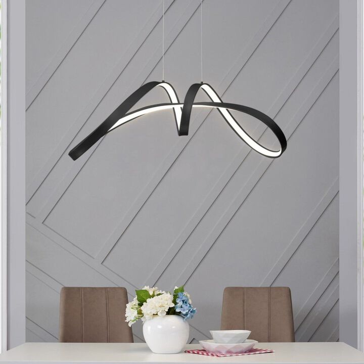 Bucharest Chandelier Sandy Gold Metal Integrated LED Dimmable