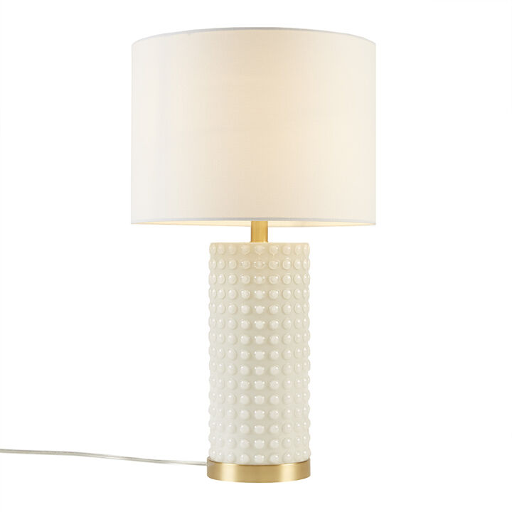 Gracie Mills Yandel Textured Dot Table Lamp