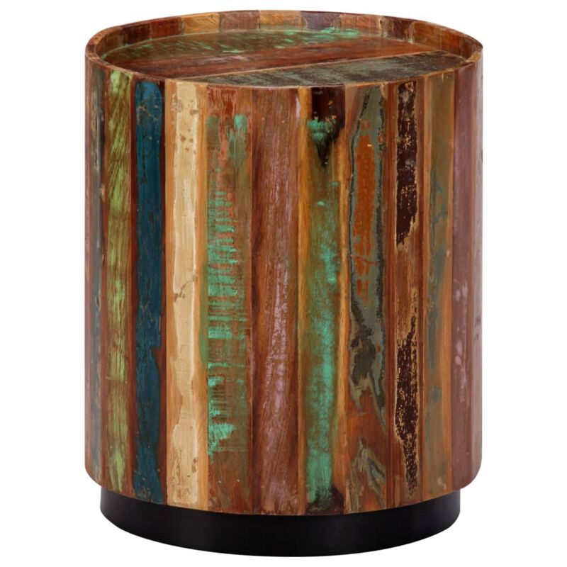 vidaXL Coffee Table 15"x17.7" Solid Reclaimed Wood image number 2