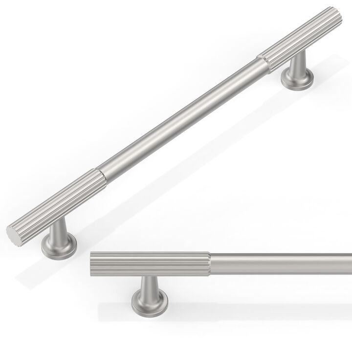 Talentedeco 10 Pack Brushed Satin Nickel Cabinet Pulls 6.3 Inch(160mm) Kitchen Cabinet Handles Cabinet Hardware for Drawer Pulls