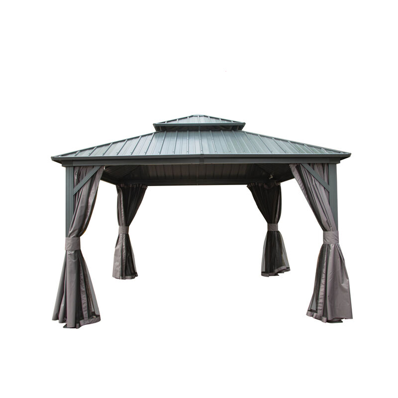 Streamdale 12' X 12' Hardtop Gazebo, Aluminum Metal Gazebo