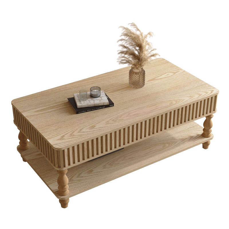 Bahar Vintage Lift Top Coffee Table image number 7