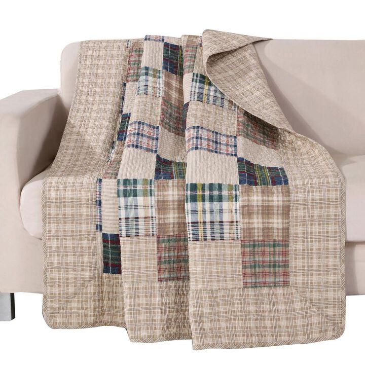 Greenland Home Fashion Oxford Accessory Throw Blanket - Multi 50x60"
