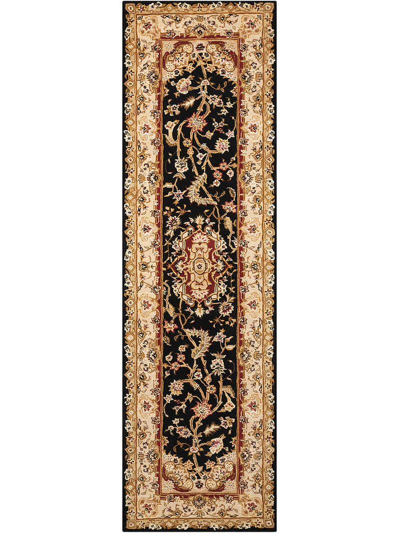 Nourison 2000 2028 Black 2'3" x 8' Rug