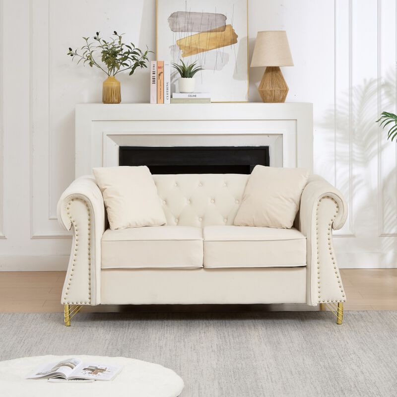 Blust 58.5" Chesterfield Loveseat image number 2
