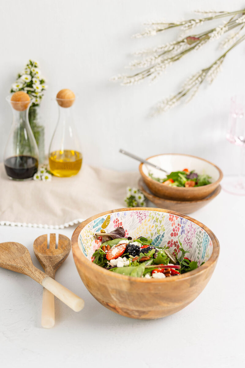 Jeanne Fitz Large Floral Gold Foil Bowl, Medium