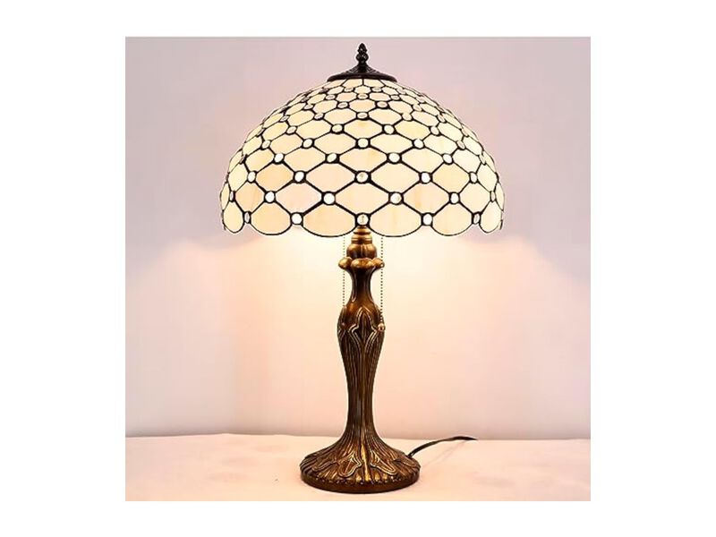 Tiffany Style Stained Glass Table Lamp For Living Room Bedroom Home Office image number 3