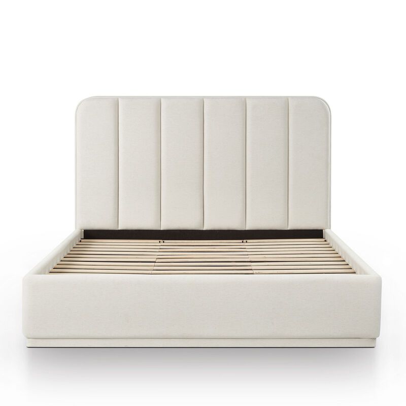 Parker Cream Chenille King Bed image number 3