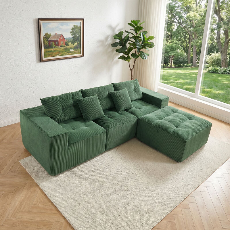Frif L-Shaped Modular Compression Sofa image number 2