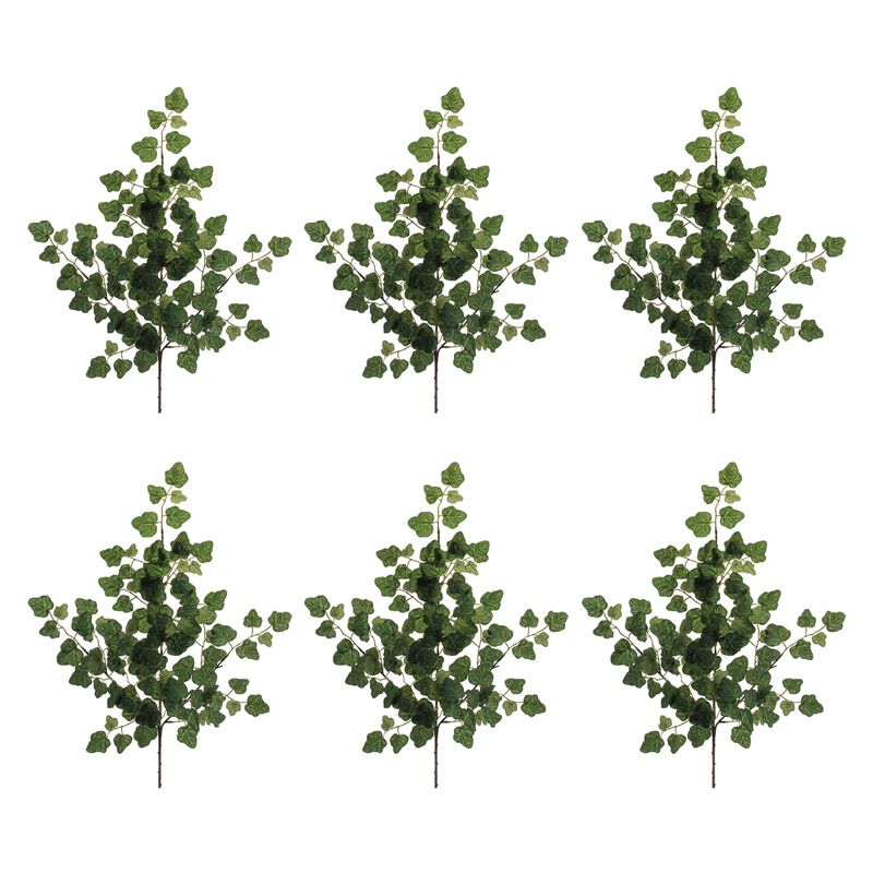 Set of 6 Ivy Foliage Sprays for Vases, Garlands, or Greenery Arrangements