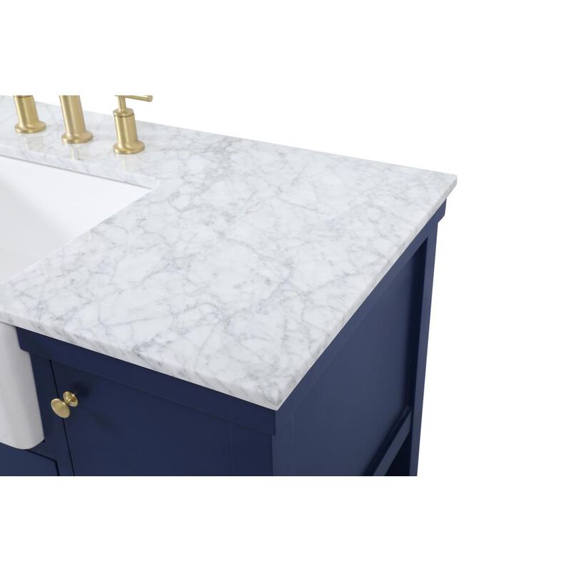 Elegant Kitchen and Bath 48 inch Single bathroom vanity in blue