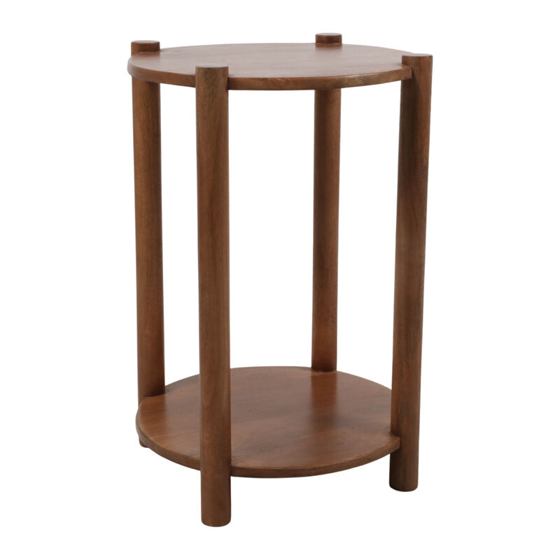 22x16" Accent Table W/ Shelf, Brown image number 0