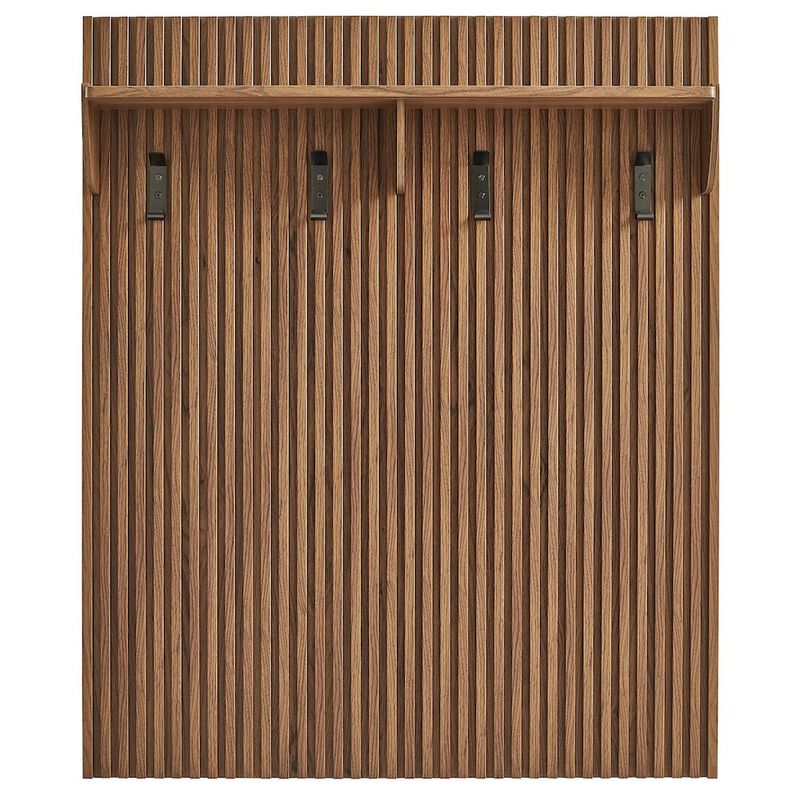 Render Fluted Coat Rack Panel With Shelf image number 3