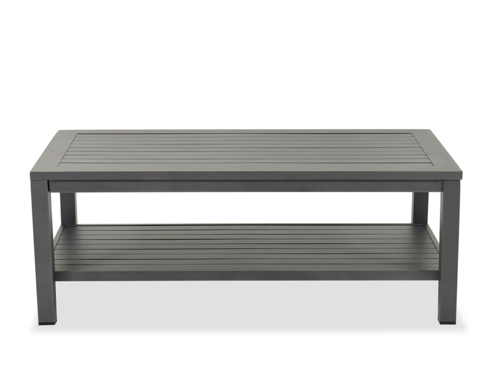 Alassio 27" Rectangular Cocktail Table in Gray