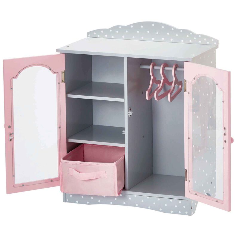 Olivia's Little World Polka Dots Princess Toy Closet with Hangers for 18" Dolls image number 3