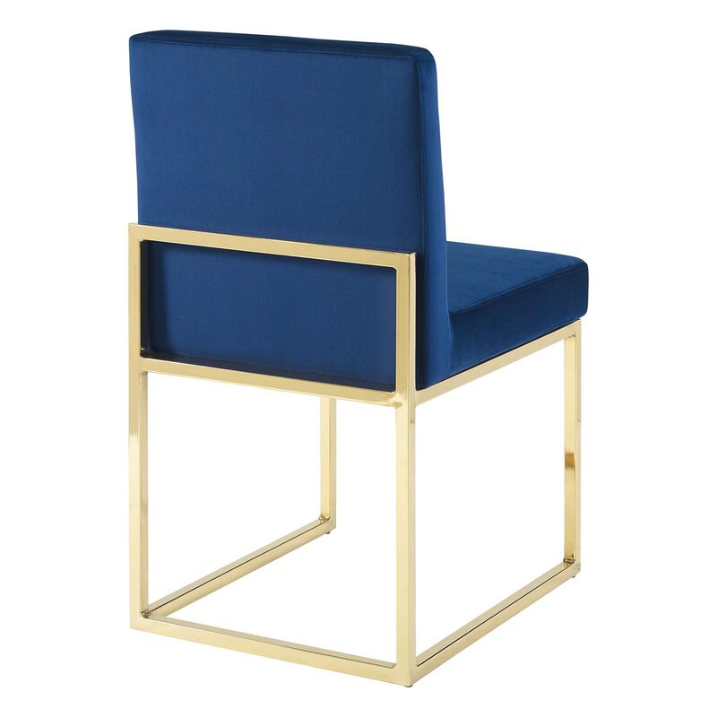Carriage Channel Tufted Sled Base Performance Velvet Dining Chair image number 2