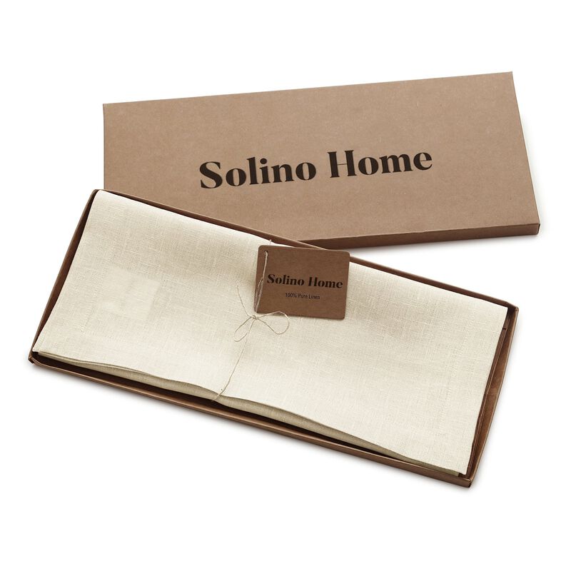 Solino Home 100% Pure Linen Table Runner - Fete