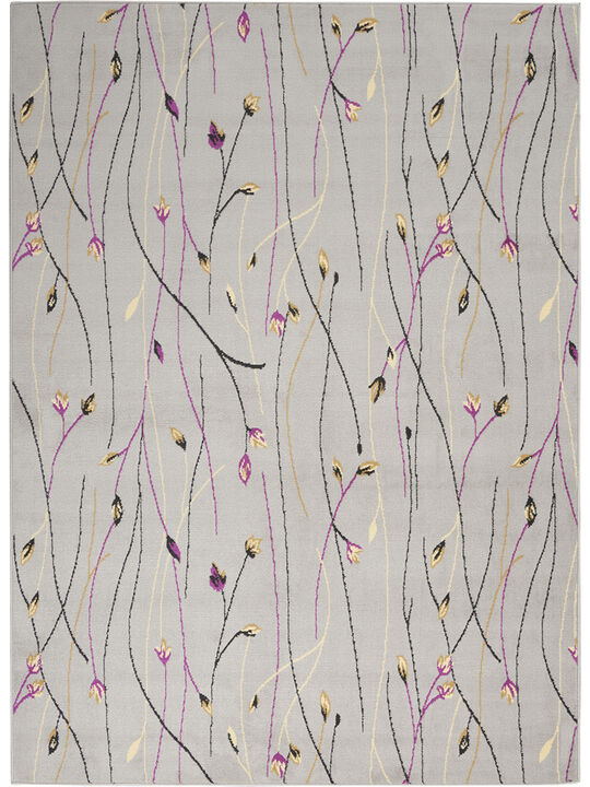 Grafix GRF15 Gray 6' x 9' Rug