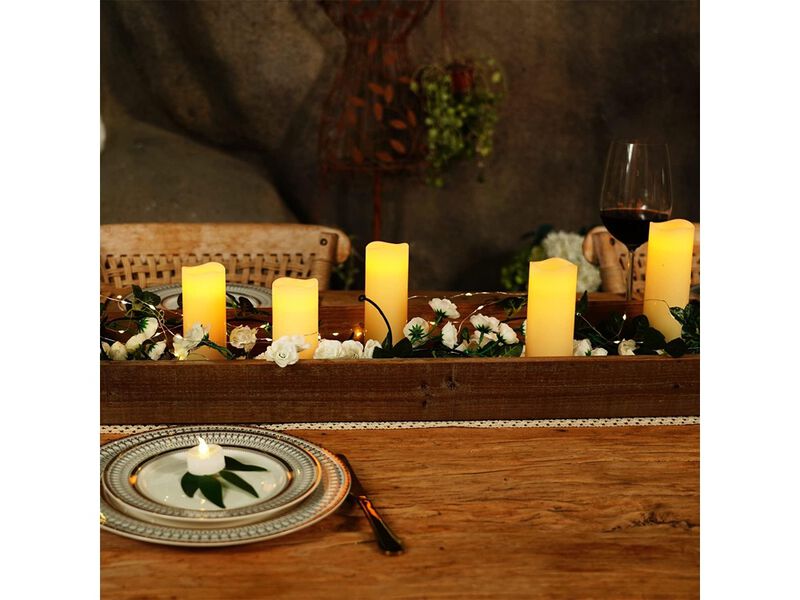 Flameless Candles Battery Operated LED Pillar Candles image number 6
