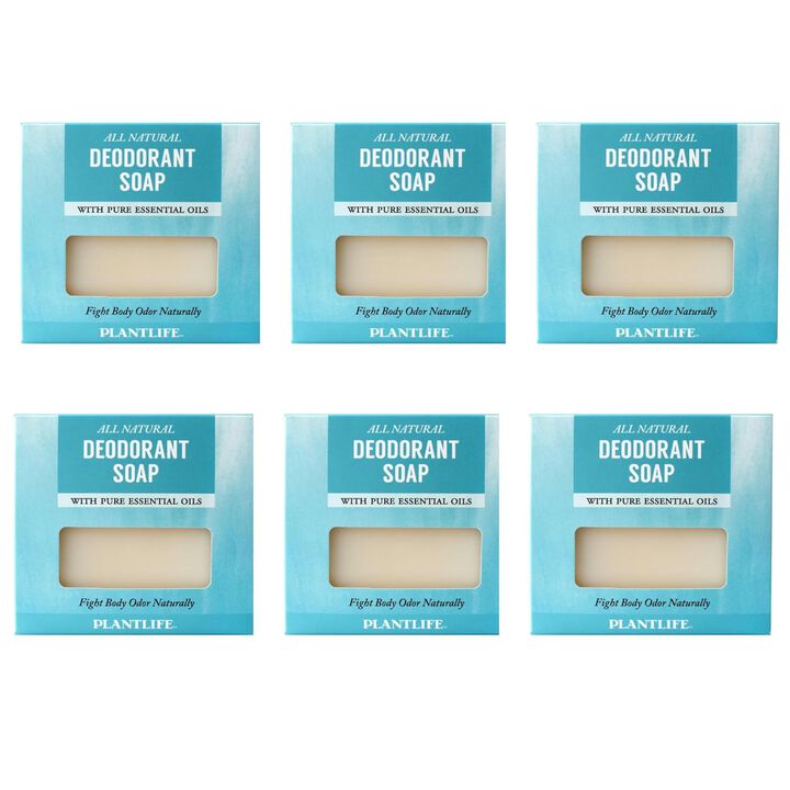 Plantlife Bar Soap - Deodorant 6 Pack