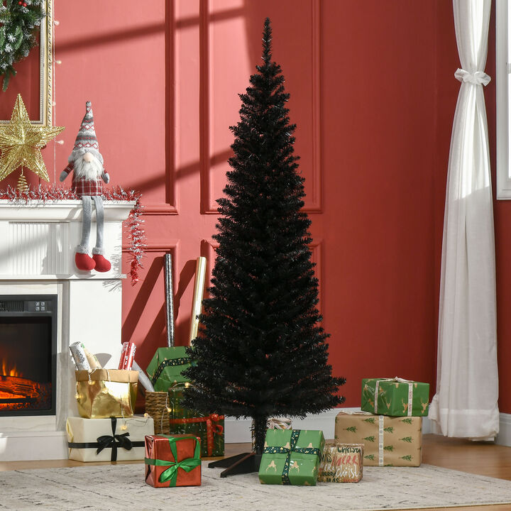 BreeBe 5' Slim Artificial Pencil Christmas Tree with 294 Tips