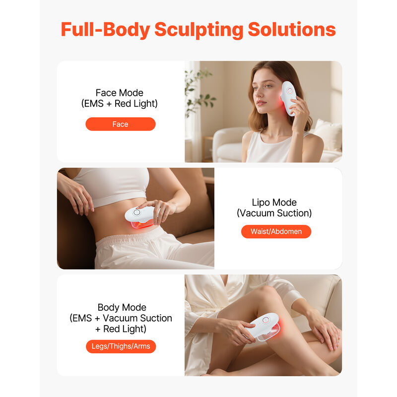 VEVOR Body Sculpting Machine 3-in-1 Electric Cellulite Massager with 3 Modes image number 3