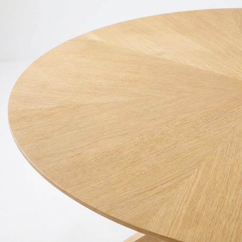 Oak Oval Wood Dining Table, Modern Style, Seats 6, Wood Dining image number 6