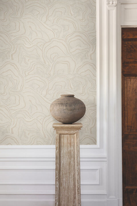 Geodes Taupe Wallpaper