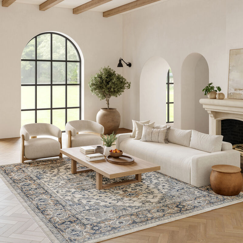 Quarry QUA05 Ivory/Gray 7' x 10' Rug image number 6