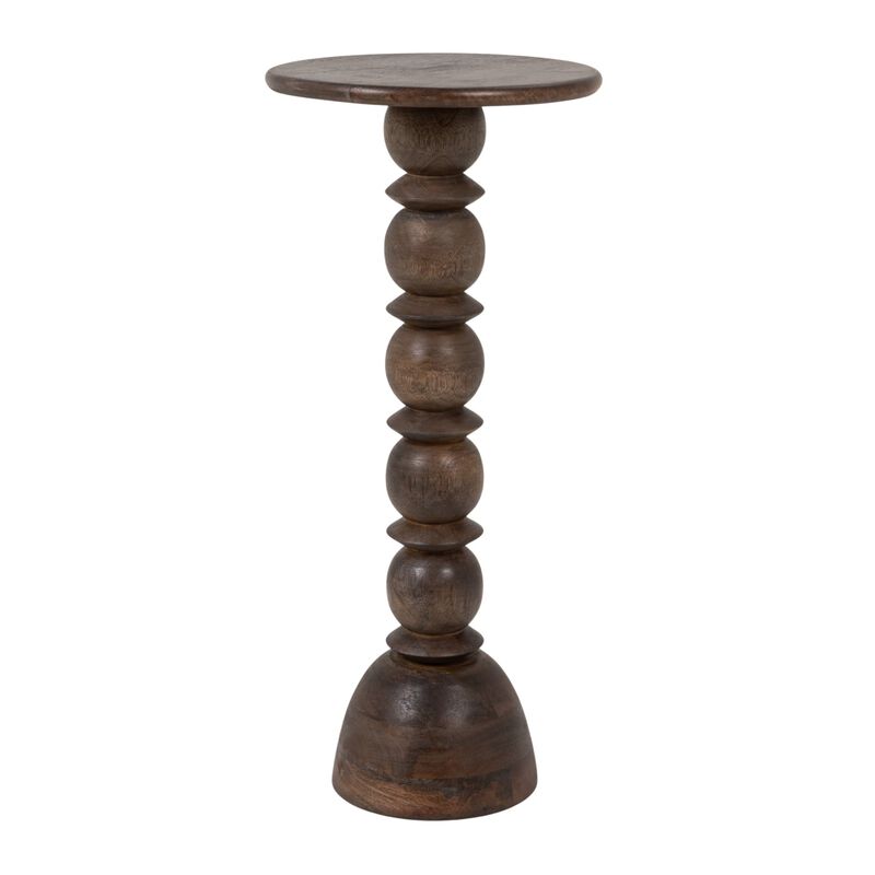 Mango Wood Accent Table, Grey image number 0