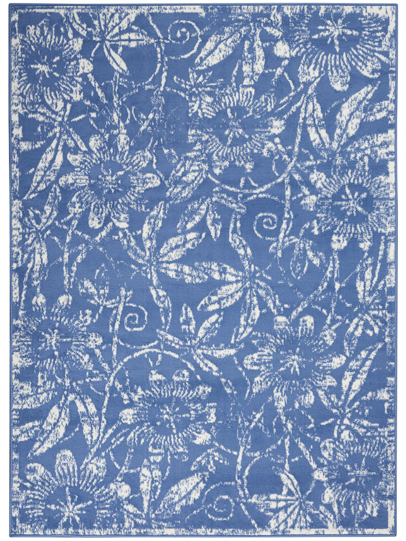 Whimsicle WHS05 Blue 6' x 9' Rug