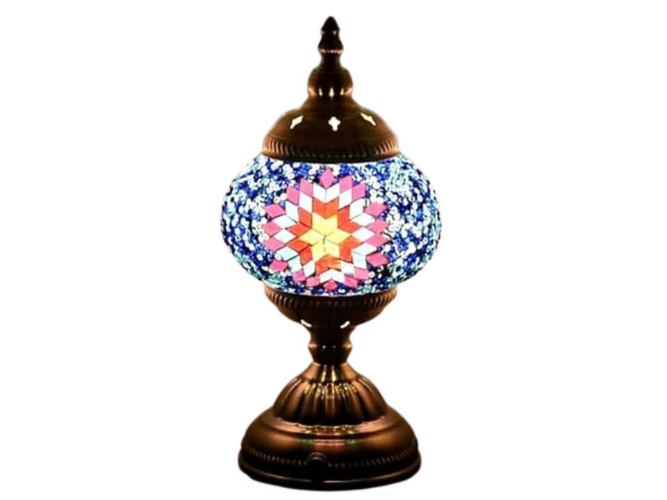 Mosaic Moroccan Table Lamp For Living Room Bedroom Bronze