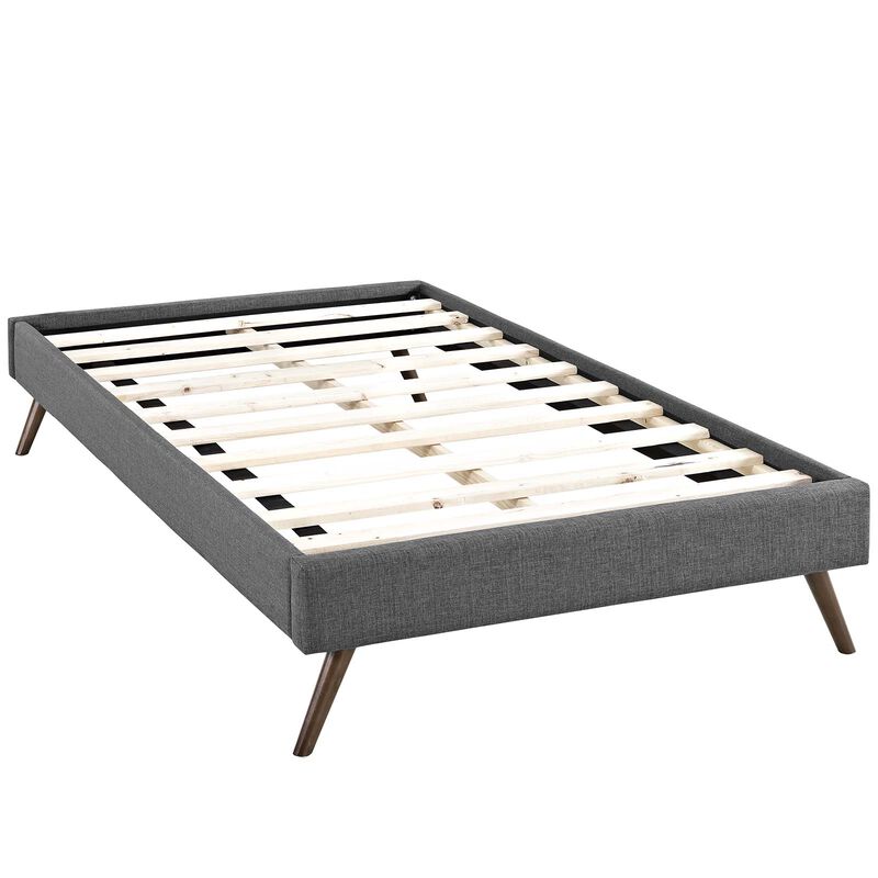 Modway - Loryn Twin Fabric Bed Frame with Round Splayed Legs