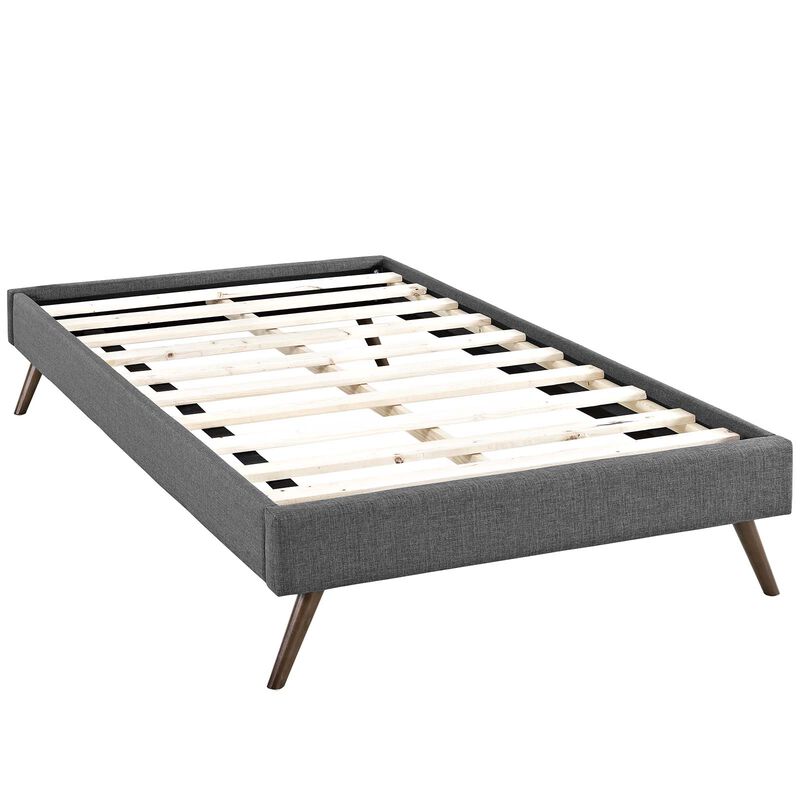 Modway - Loryn Twin Fabric Bed Frame with Round Splayed Legs image number 2