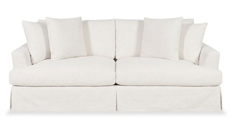 Ellis Slipcovered 93" Sofa image number 0