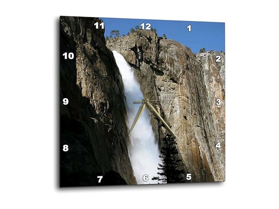 Upper Yosemite Falls Wall Clock 10 Inch Home Decor